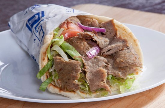 A plated Greek meal ready to serve