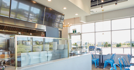 The Little Gyros Greek Grill storefront in Breslau